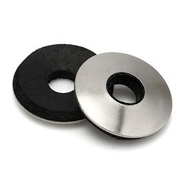 1/4'' x 5/8" Neoprene EPDM Bonded Sealing Washers, Stainless Steel 18-8 (304), 100 PCS