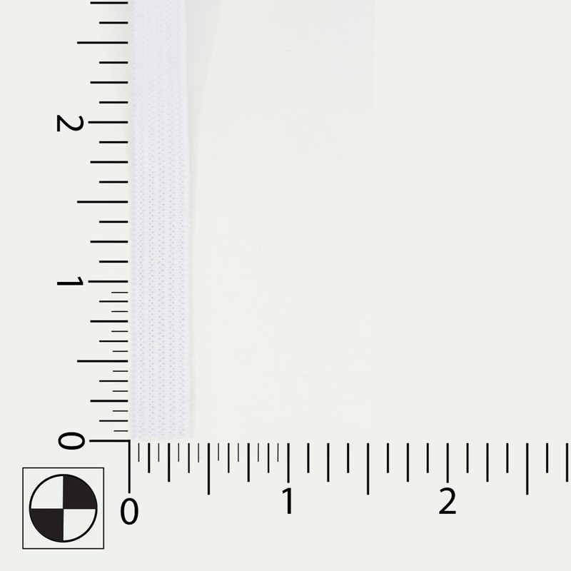 Dritz Non-Roll, 3/8-Inch x 2-Yards, White Knit Elastic