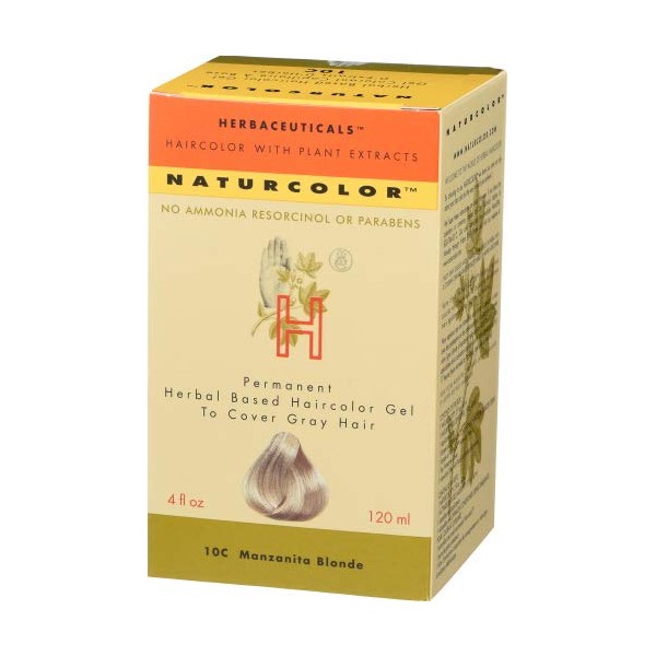 Naturcolor 10C Manzanita Blonde Hair Dyes, 4 Ounce