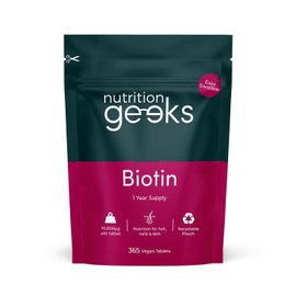 Biotin Hair Growth Supplement - 1 Year Supply High Strength 10,000mcg