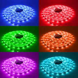 DAYBETTER Led Strip Lights 16.4ft W/ Remote Controller and Power Supply