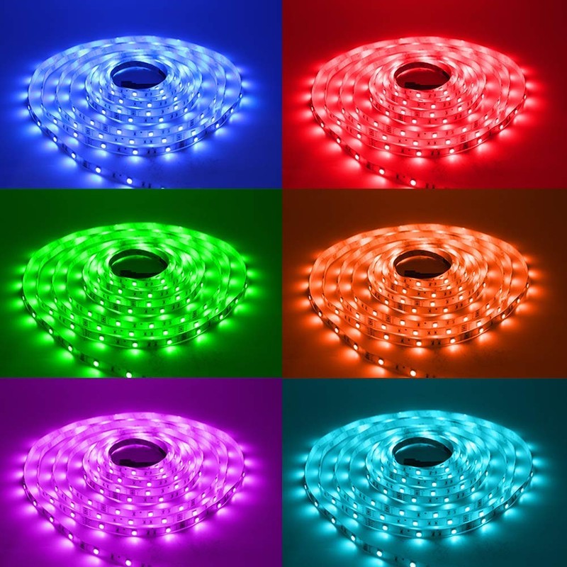 DAYBETTER Led Strip Lights 16.4ft W/ Remote Controller and Power