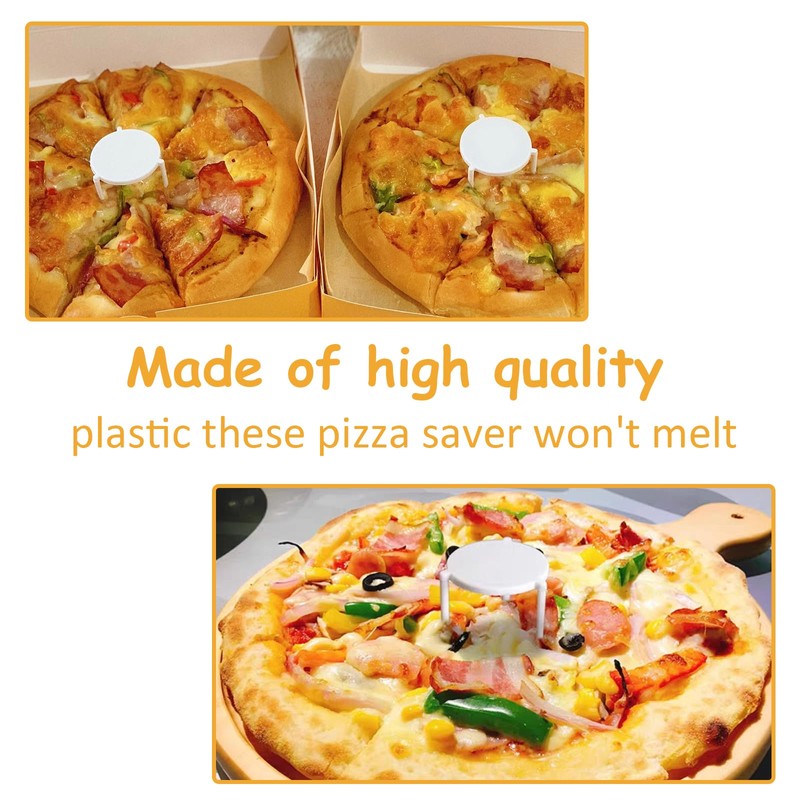 HTBMALL 100 Pack Pizza Saver Stand - White Plastic Tripod