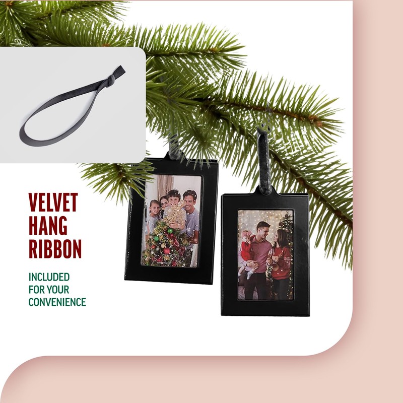 Klikel Hanging Picture Frame Ornaments - Set of 8 2x3