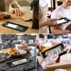 Sarini 10 Pieces Black Plastic Check Holders Guest Tip Trays