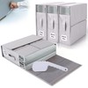 ALCOVA 4 Pack Bed Sheet Organizers and Storage with 1