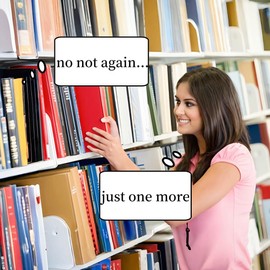 Glowave Glowave Book Lovers Gifts, Funny Bookish Gifts, Canvas Book Bags for Women, Cute Tote Bag for Readers (shelf control)