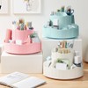 Lvjkes Rotating Pen Holder, Desk Organiser, 11 Compartments, Improved Large