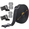 Webbing Strap, Black Polypropylene Webbing Strap Tape 20mm,25mm,40mm,50mm Wide for