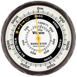 Vixen 46811 Altimeter, Analog Barometer, Black