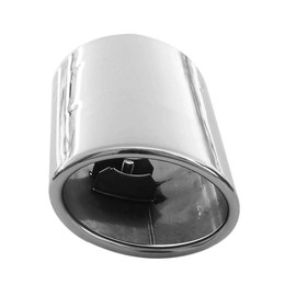 Exhaust Trim Tailpipe End Piece Exhaust Trim Silencer Sport Exhaust Universal Sound Vapour Sport Tuning Look Stainless Steel Oval up to 65 mm Chrome AutoHobby