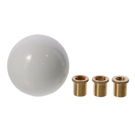 BYOBYO Universal 5 6 Speed Shifter Knobs Gear Shift Knob Round Ball Shift Knob Automatic Shifter for Car(White)