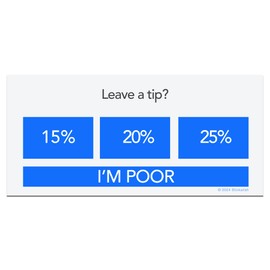 Leave A Tip - Cool Funny Accessories Gifts Pranks for Adults Teens Kids. Laptop, Water Bottle, Truck Car Bumper, PC, Backpack, Locker, Room Decor, Books, Luggage. Put This Sticker on All Your Stuff!