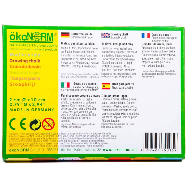 Sidewalk chalk sticks. Colour: