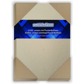 50 Sheets Chipboard 46pt (Point) 4.5 X 6.5 Inches Medium Weight Photo|Card Size .046 Caliper Thickness Cardboard Craft and Packing Brown Kraft Paper Board