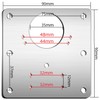 2 Pcs Hinges Repair Plate, Stainless Steel Hinges Repair Brackets