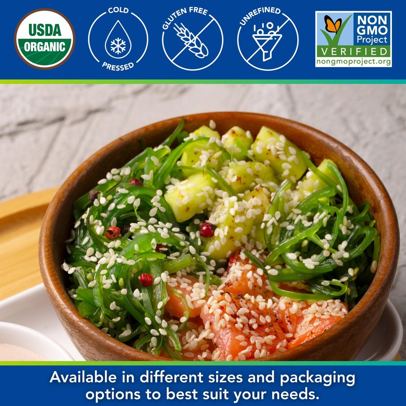 Kevala Organic Toasted Sesame Oil - Oil with Medium Smoke