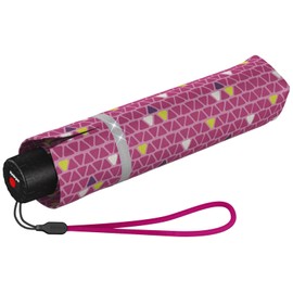 Knirps Children's Pocket Umbrella Rookie Reflective Triple Pink, Triple Pink