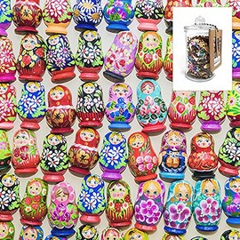 Trove I Go to (250) Pieces Wooden Puzzle: Nesting Dolls in Glass Apothecary Jar