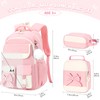 Tecoloy Backpack for Girls, 3PCS Girls Backpack with Lunch Box