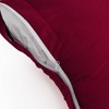 WOLTU Pillowcases Cotton Cushion Covers for Bedroom Sofa Pair Bordeaux