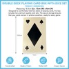 Thorness Elegant Handcrafted Luxury Resin Double Deck Playing Card Box