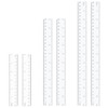 6 Pack Clear Ruler, 15/20/30cm Clear Plastic Ruler, Thick Plastic