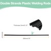 sourcing map 10 Pcs Black Plastic Welding Rods 5mm x