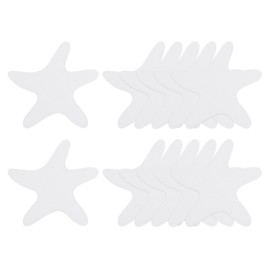 sourcing map 12pcs Non Slip Bathtub Stickers Bath Shower Floor 3.86" Anti-Slip Sticker Tape Starfish Style Decals for Bathroom Kitchen Bathtub Treads Stairs, Transparent