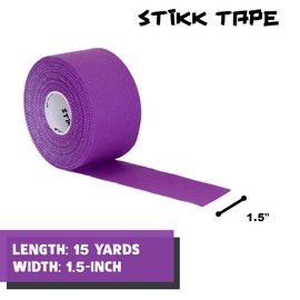 STIKK Athletic Tape - 3pk Purple Tape - 1.5 in x 15 Yards - Stabilizing & Supporting Muscles & Joints - Sports Injury Prevention