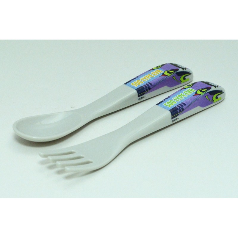 daiwato-i Kids Cutlery Purple 12.5 cm System Spoon & Fork Set