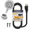 Journeyman-Pro 10FT 15A Waterproof Outdoor Power Port Wall Outlet Kit