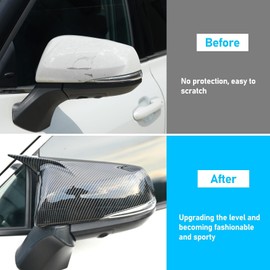 Yumzeco Compatible with Toyota Highlander Ox Horn Side Mirror Cover