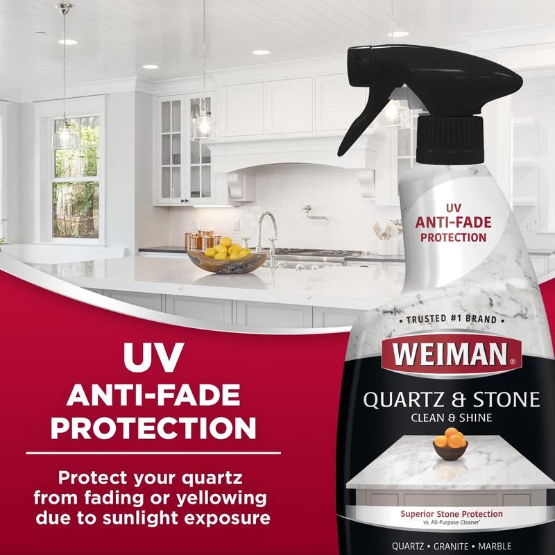 Weiman Quartz Countertop Cleaner and Polish - Clean and Shine