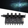 Sanpyl 4 Knob Cooling Fan Speed Controller, 8 Channels, PWM,