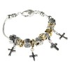 Bracelet-Eden Merry-4 Crosses Bangle-8"