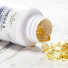 쇼핑욜로 [E-Mart Entry] Natural Mix Omega-3 + Vitamin D - 4 Months Supply, 120 Capsules / Eye Nutrients, Bone Health
