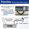 Alsoyixia 2Pcs Remote Mount Vent Valve for Fuel Tanks, Tank