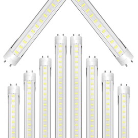 ONLYLUX T8 Led Bulbs 4 Foot - F32T8 28W 4000 Lumens(Super Bright) 5000K, T8 T10 T12 4ft Flourescent Tube Led Replacement, Ballast Bypass, Type B, Dual-End Powered, Daylight 10 Pack
