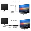 HDTV Antenna Indoor HighDefinition TV Antenna Receiving 80Mile Range Signal