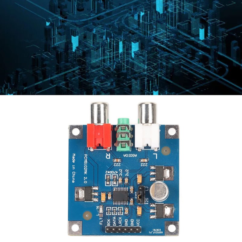 DAC Power Amplifier Decoder Board PCM5102/PCM5102A DAC Decoder, I2S Input