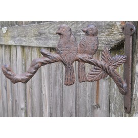 Cast Iron Bird Decorative Bracket with Plant Hook