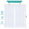 10 x 8FT White Backdrop Curtains for Wedding Drapes for