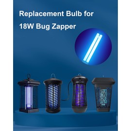 2G11 18W Bug Zapper Replacement Bulb, H-Shaped Replacement Light Bulb for 18W Mosquito Zapper Insect Attracting Lamp with 4 Pin Base