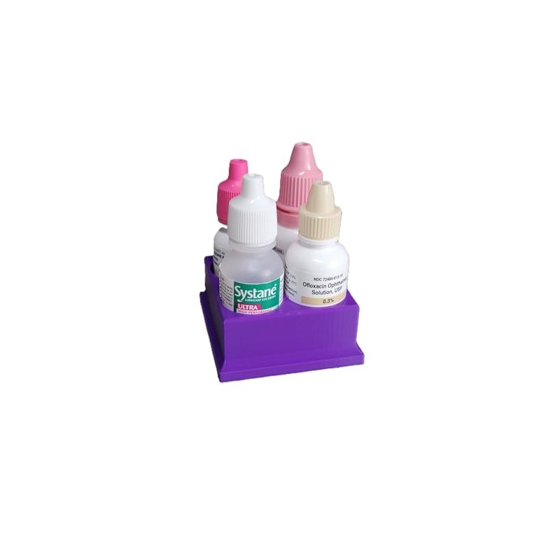 Znet3D Eye Drop Bottles Organizer & Storage – 4-Slot Holder
