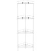 HuggieGems 4 Tier Floor Standing Corner Shower Caddy Organizer Shelf