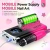 SAVILAND Professional Electric Nail Drill Machine: 40000RPM Rechargeable Nail Drill