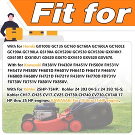 Fuel Pump with Filter and Oil Hose Fit For Kohler 17HP-25HP Briggs and Stratton John Deere Kawasaki Yamaha Golf Cart Lawn Mower Cub Cadet mikuni Fuel Pump.Repalce#.808492, 808656, 491922, 691034.