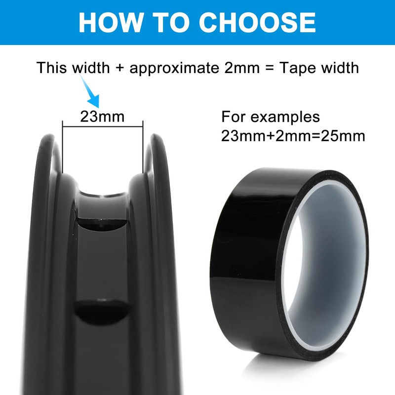PSLER Tubeless Rim Tape - PET Adhesive Tape for Bicycle