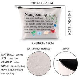 XYANFA Namjooining Makeup Bag Kim Namjoon Gift Kpop Army Gift Gift For Kpop Fan Korean Drama Zipper Pouch (Namjooning)